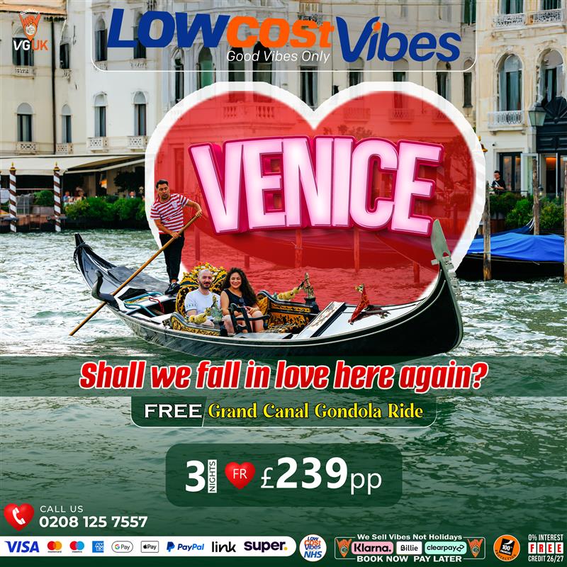 A Gondola Ride into Romance: Venice Love Story