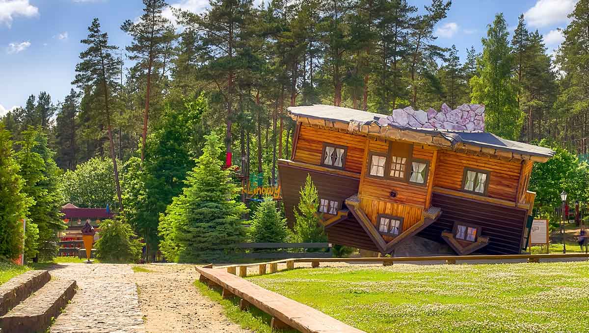 World’s first upside down house