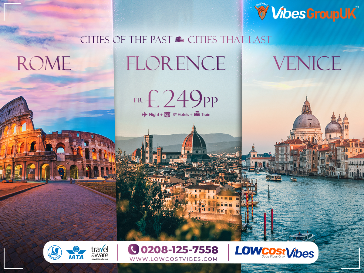 Cheap City Breaks to Rome, Florence & Venice - Low Cost Vibes, Good Vibes Only